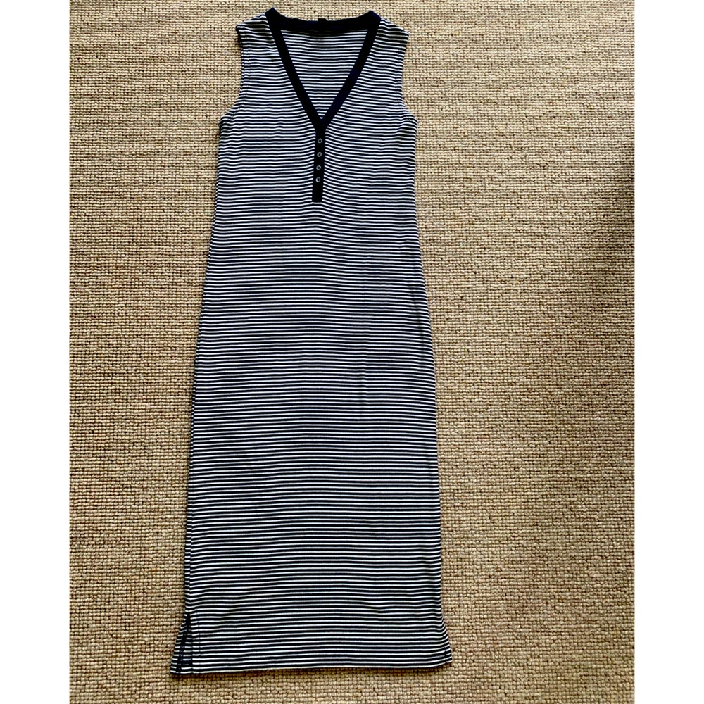 J Crew Stripe Maxi Midi Dress